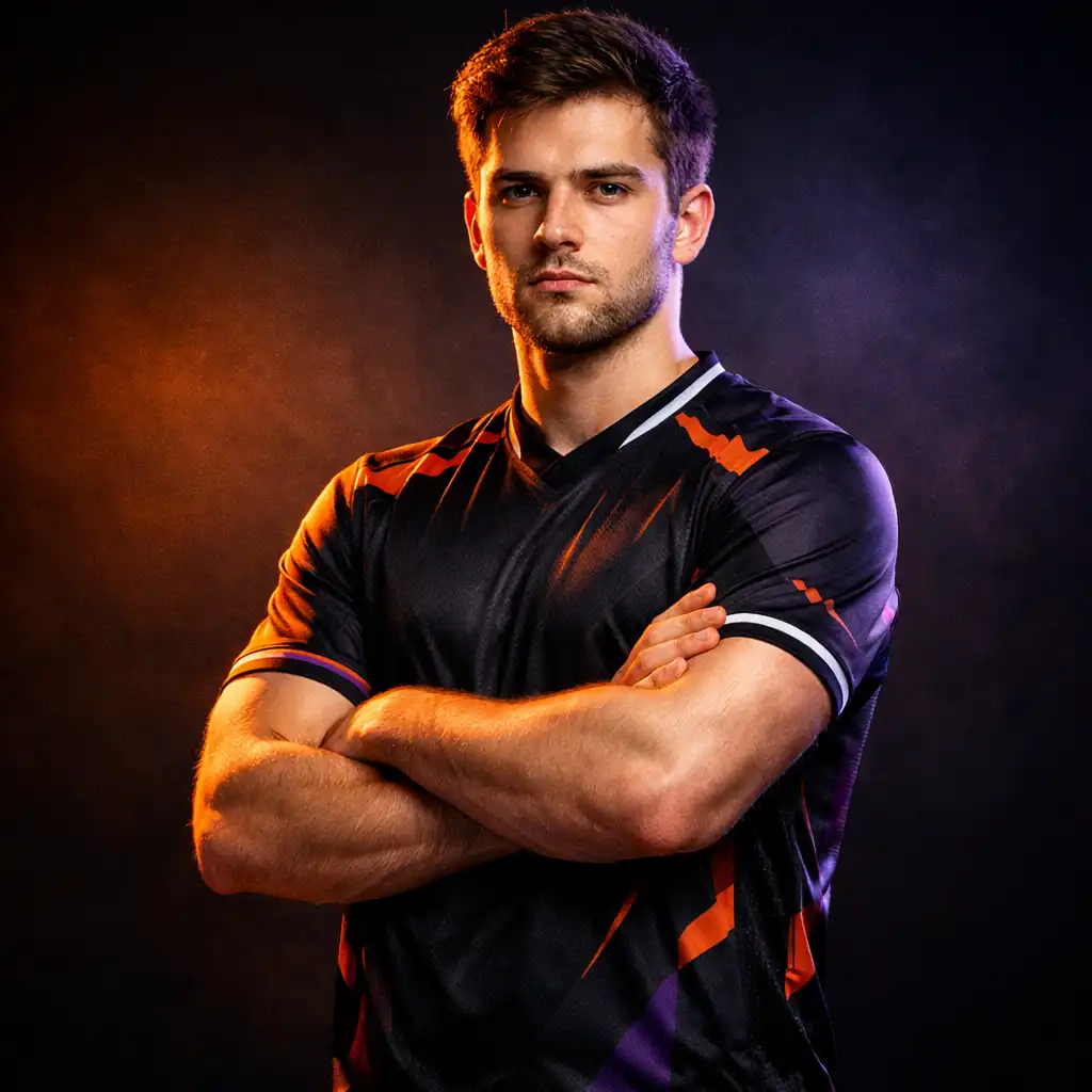 Portret zawodnika esportowego