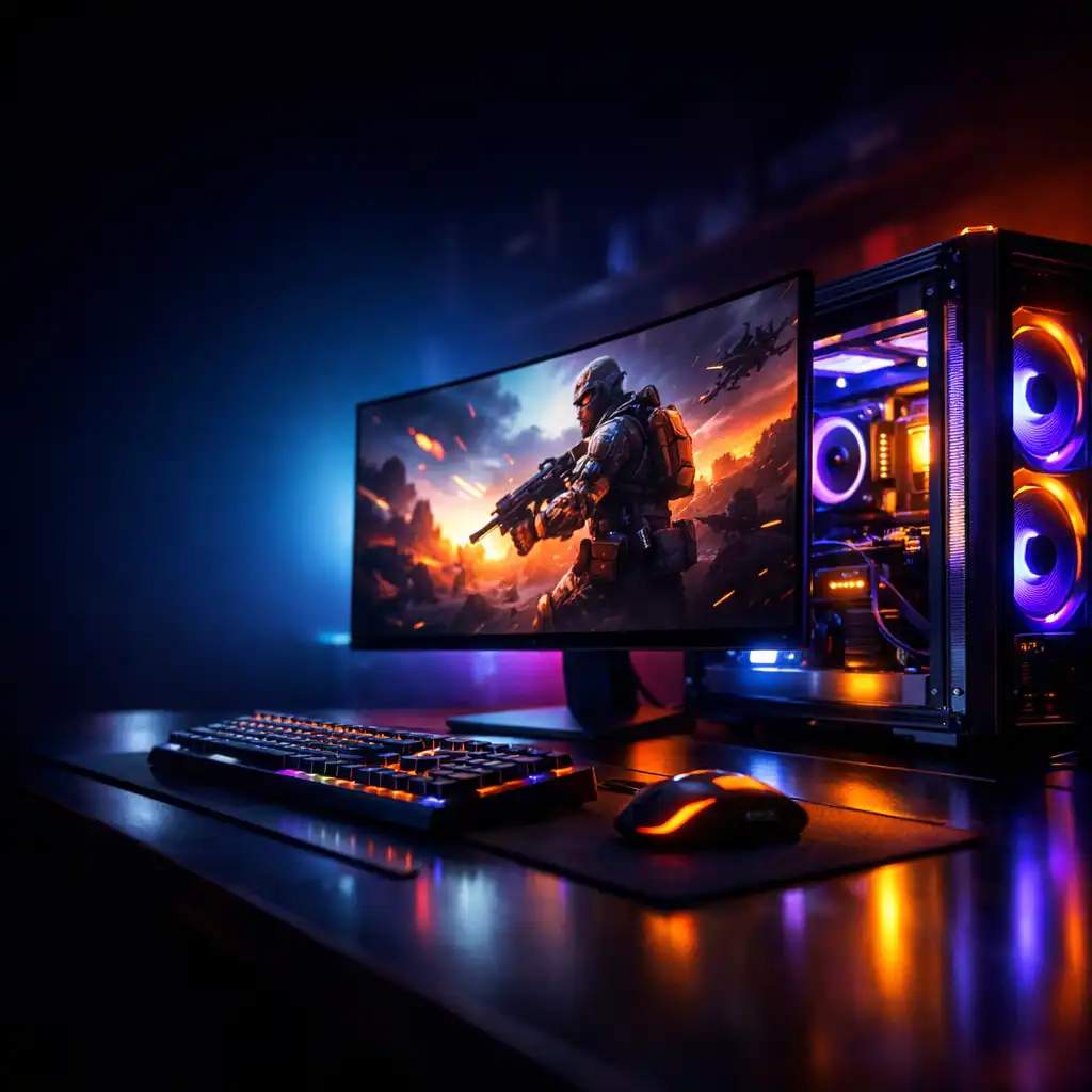 Gamingowy setup z RGB